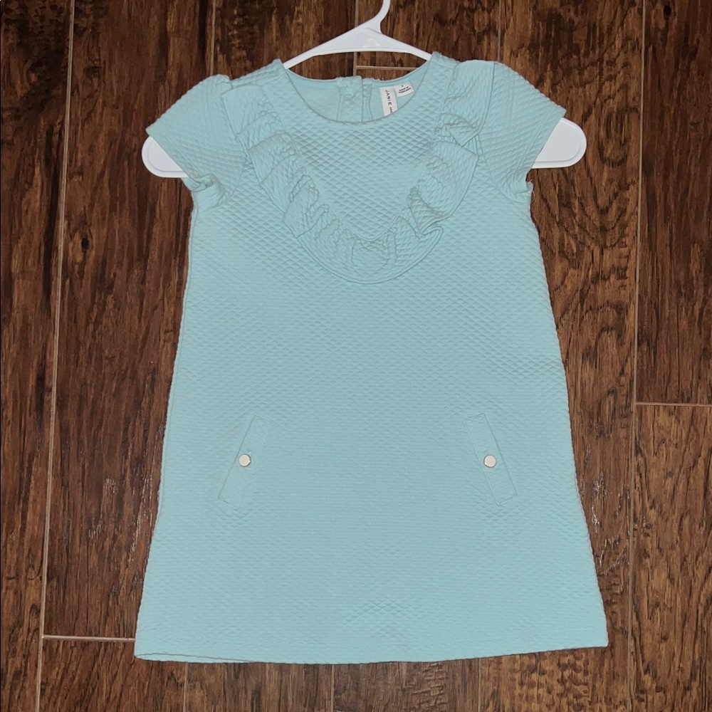 Janie and Jack Light Blue Ruffle Dress